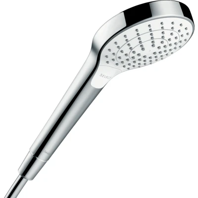 Imagen de hansgrohe Croma Select S Ducha de Mano Vario, Ahorro Agua 9 l/min, Blanco/Cromo, 26803400