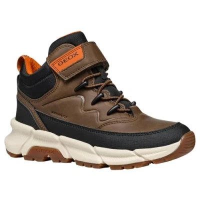 Imagen de Geox Flexyper PLUS BOY Botines con cordones para niños, Talla: 29, Brown/black Zapatos