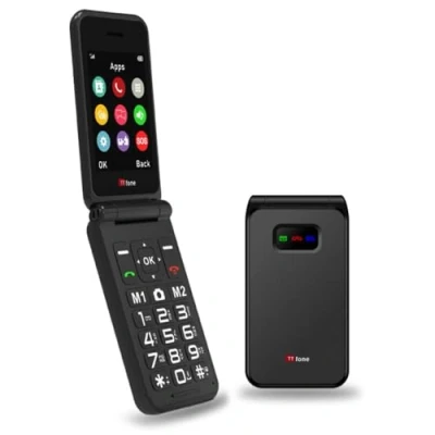 Imagen de TTfone TT760 Teléfono Móvil 4G con Botones Grandes para Personas Mayores y Botón de Asistencia Emergencia Básico Desbloqueado (con Cable USB, Negro)