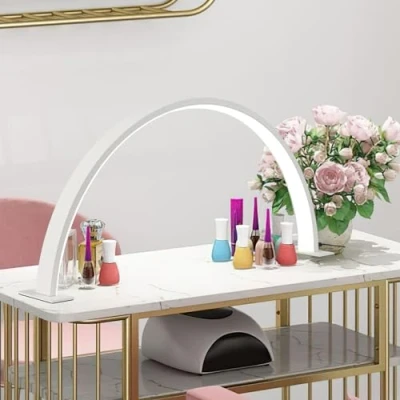 Imagen de Carziyer Luz Media Luna De, Lámpara De Belleza, Extensión Pestañas, Pestañas Led 30 W, Color Regulable 3000 K 6000 K, Para Y Tatuaje, Maquilladora, Estética