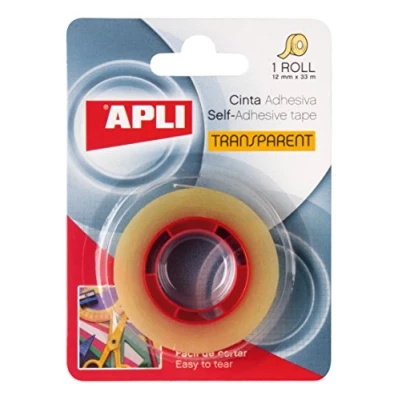 Imagen de APLI 11517 Cinta adhesiva celo transparente 12 mm x 33 m