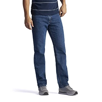 Imagen de Lee Jeans de Pierna Recta Ajuste Regular para Hombre, Medium Stone, 34W x 34L