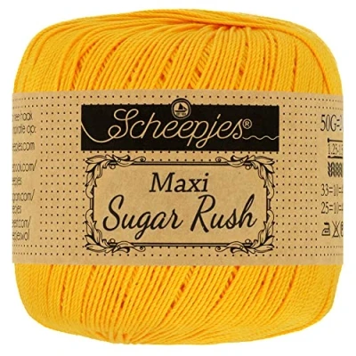 Imagen de Scheepjes 208 Amarillo Oro Maxi Sugar Rush Hilo 1x50g