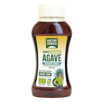 Imagen de NaturGreen Sirope Agave crudo Ecológico Bio, Endulzante Natural, Edulcorante Ecológico, Bajo Indice Glucémico 500ml/690 g