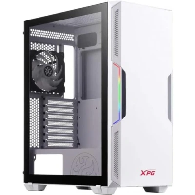 Imagen de ADATA XPG STARKER Mid Tower PC Chassis, ATX/Micro ATX, Mini ITX, Compact Size, Tempered Glass Side Panel, I/O USB 3.0 Port, White