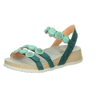 Imagen de THINK! Koak Correas sostenibles, Sandalia Mujer, 7020 Atlantic Combi, 38 EU