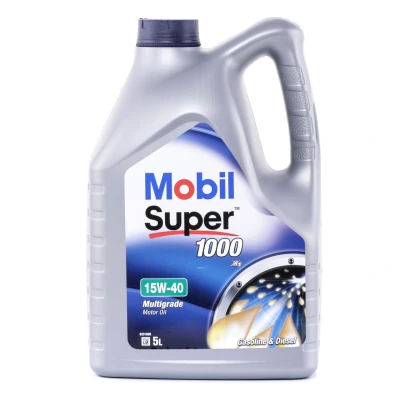 Imagen de Mobil Super 1000 X1 15W 40 5L Aceite de motor 150867 MERCEDES BENZ: Clase E Berlina, W123 Coupé, C T modell, VOLKSWAGEN: GOLF 4, Jetta 2, 2