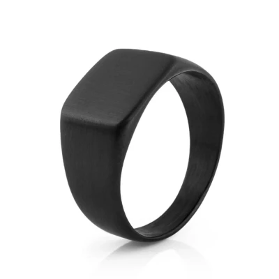 Imagen de Akitsune Solida Anillo, Talla: 57, Schwarz
