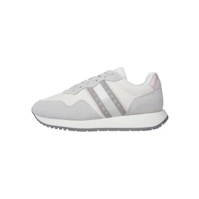 Imagen de Tommy Jeans Runner Sneaker Mujer Eva Metallic de Ante, Marfil (Ivory), 41 EU