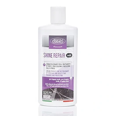 Imagen de Faber Shine Repair Dark Crema de Pulido que reduce defectos, pérdida brillo, arañazos leves y sensibilidad a la suciedad para porcelánicos pulidos esmaltados colores oscuros. Base agua