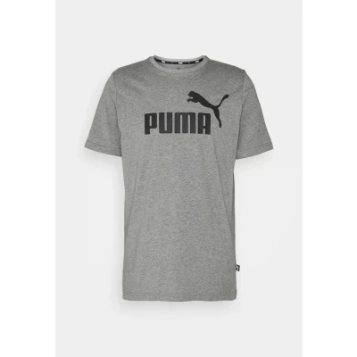 Imagen de Puma LOGO TEE Camiseta estampada, Hombre, Talla: Medium, Medium gray heather