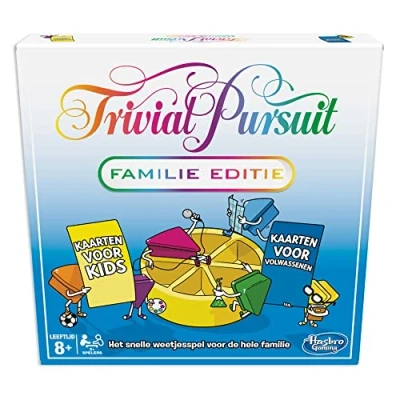 Imagen de Hasbro Trivial Pursuit: familie editie Juego de tablero (Juegos preguntas, Niños y adultos, Niño/niña, 8 año(s), 400 pieza(s), Family edition), Idioma Holandés