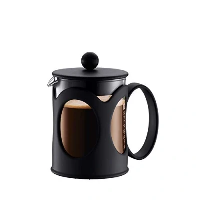 Imagen de Bodum Cafetera émbolo, Acero Inoxidable, Negro, 4 Taza