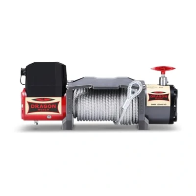 Imagen de Dragon Winch Cabrestante eléctrico 12V Maverick 13000 lbs / 5897 kg con Cuerda de acero 20m para coche incluido control remoto inalámbrico + accesorios Estanqueidad IP67
