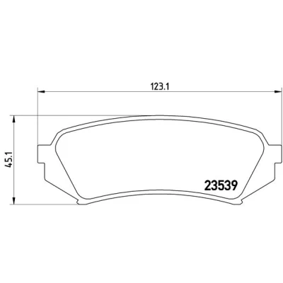 Imagen de BREMBO P 83 049 Juego de pastillas freno excl. contacto avisador desgaste sin accesorios TOYOTA: Land Cruiser 100, Prado 90