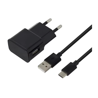Imagen de Cargador Red Eléctrica High One 2,4a + Cab Lightning Negro 1m