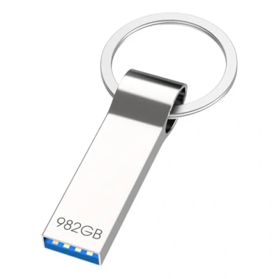 Imagen de Memoria USB 982GB 3.0 Alta Velocidad Pen Drive con Llavero Impermeable Práctico Pendrive Flash para Ordenador/TV/Coche/Player (982, GB)