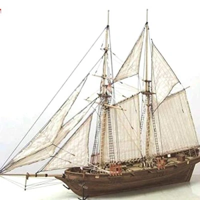 Imagen de ADMOS Kit de Barco velero Madera para el hogar, Modelo Bricolaje, decoración, Barco, embarcación, construcción, clásico, Juguetes, Regalos niños