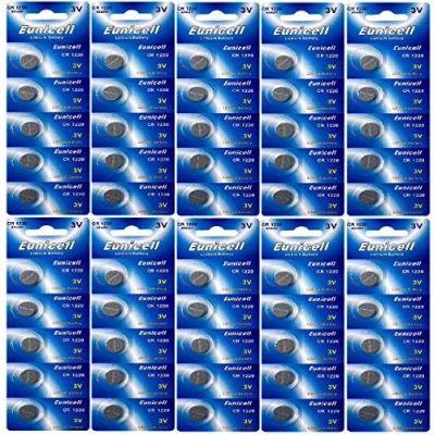 Imagen de 50 Pilas de botón CR1220 Litio 3 V (10 blísteres 5 Pilas), Producto Eunicell