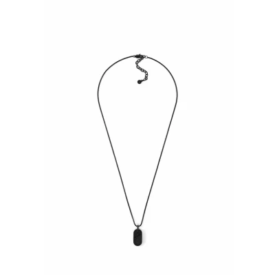 Imagen de Emporio Armani Collar de Acero inoxidable negro para hombre, EGS3138001, talla única, inoxidable, No es una piedra preciosa