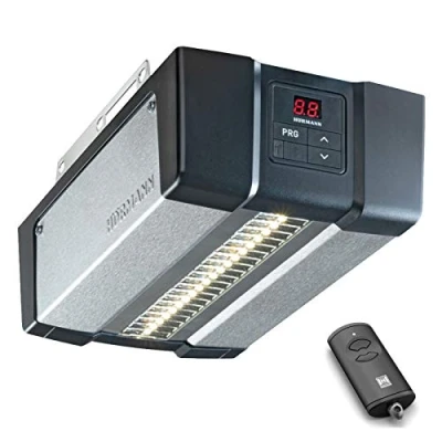 Imagen de Hörmann Operador de puerta garaje Supra Matic serie P 4 (abre puertas, incluye transmisor portátil HSE 4, cable conexión, ancho 6000 mm/área hoja máx. 15,00 m²) 4510320, gris