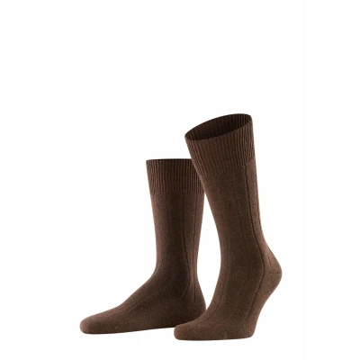 Imagen de FALKE Lhasa Rib M SO lana cachemira unicolor 1 par, Calcetines Hombre, Marrón (Brown 5930) nuevo ecológico, 43 46