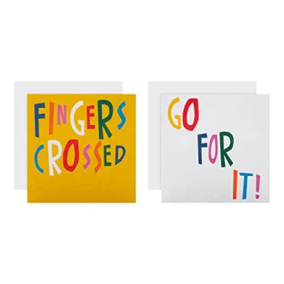 Imagen de Hallmark Tarjetas de buena suerte, paquete 10 en 2 diseños brillantes