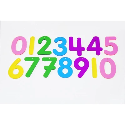 Imagen de Números Acrílicos arco iris para mesa de luz TICKIT