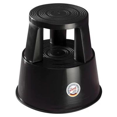 Imagen de Wedo Taburete con Ruedas, Negro