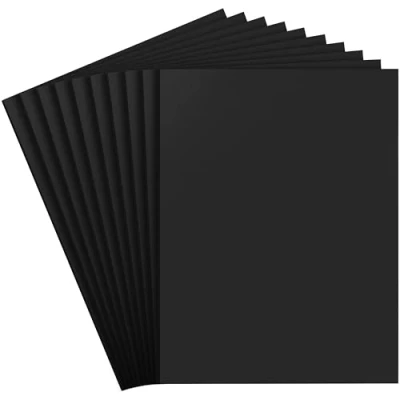 Imagen de Belle Vous Goma Eva Negra Hojas A4 (Pack de 10) 30 x 23 cm Manualidades 6 mm Grosor para Cosplay, Halloween, Álbum Recorte Espuma Proyectos y