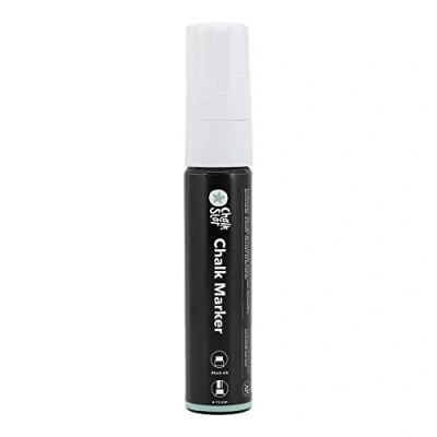 Imagen de Chalk Star Pack of 1 White Liquid Markers for Blackboard, Chalkboard, Window, or Glass Block 4 15 mm Nib. Ideal Pens Signs and Advertisements