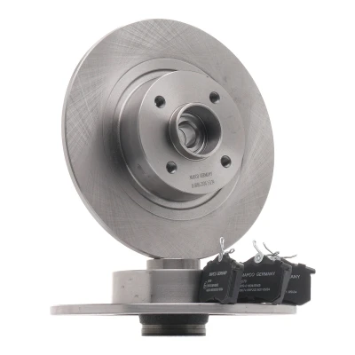 Imagen de MAPCO 47171 Kit de discos y pastillas freno Eje trasero macizo con cojinete rueda, anillo sensor ABS RENAULT: GRAND SCENIC 2