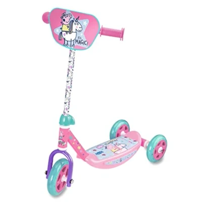 Imagen de Saica Patinete Infantil 3 Ruedas Peppa Pig, Color Turquesa, Fucsia, Morado, (SAI09677)