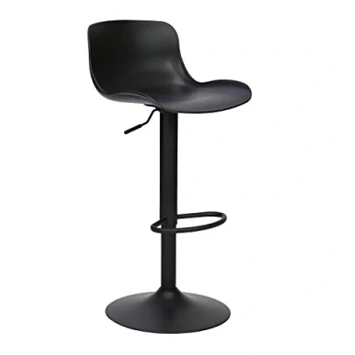 Imagen de Vaukura Taburete Alto para Cocina/Bar Regulable en Altura (Negro)