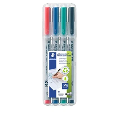 Imagen de STAEDTLER 315 ST Rotulador universal no permanente M, Multicolor, 4 Colores, (315 WP4)