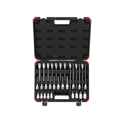 Imagen de GEDORE red Juego de puntas, vasos destornillador para tornillos con hexágono interior, Puntas atornillador, Herramienta, R68003030