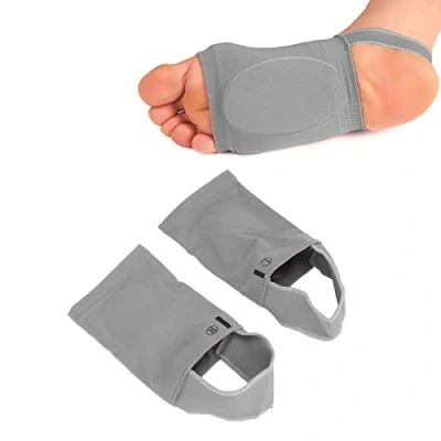 Imagen de Mangas de Soporte Arco Compresión, Compresión Metatarsal Profesional para Alivio del Dolor Pie Plano Fascitis Plantar Espolones Taló