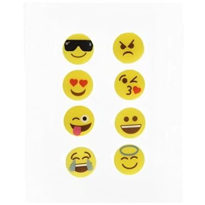 Imagen de Vin Bouquet FIA 148 Set Marca Copas Emoticonos, Silicona, 8 Unidades