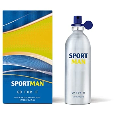 Imagen de SPORTMAN Go For It, Colonia Hombre, 150 ml, Perfume Formato Spray, Eau de Toilette Natural y Masculina, Aroma Cítrico, Fragancia Fresca, Deportiva Larga Duración