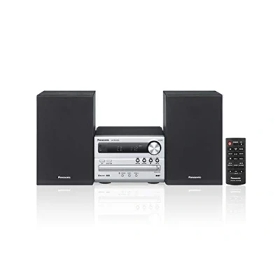 Imagen de Panasonic Amplificador digital DAB+ SC PM250BEGS I de 20 W, reproductor CD, radio FM y puerto USB DAB+, función apagado automático, diseño vintage, versión en francés