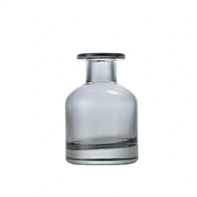 Imagen de 150ml botellas de difusor vidrio vacíos frascos contenedor aromaterapia accesorios uso para bricolaje reemplazo varillas cañas conjuntos aceites esenciales Gris