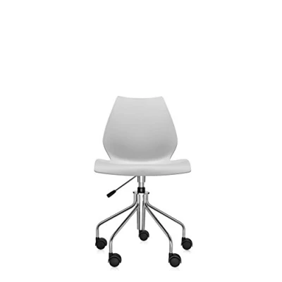 Imagen de Kartell Maui Silla Standard sobre ruedas Una bomba, Gris Claro, Sin Reposabrazos