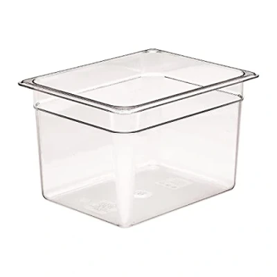 Imagen de Cambro 28CW135 Camwear Bandeja para alimentos, plástico, tamaño 1/2, 20.32cm de profundidad, policarbonato, transparente, NSF, 6 unidades