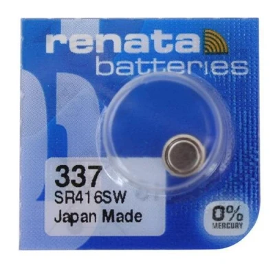 Imagen de Renata 337 SR416SW SB A5 óxido de Plata Pila Reloj, 1,55 V