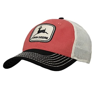Imagen de John Deere Twill Trucker Hat Mesh Baseball Cap Ivory Os