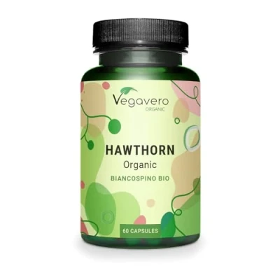 Imagen de Espino Blanco Orgánico Vegavero® 2800 mg Extracto estandarizado a 1.5% Flavonoides Sin Aditivos Origen Europeo Colesterol + Salud Cardiovascular