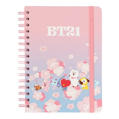 Imagen de Grupo Erik Cuaderno BT21 Cherry Blossom A5 punteado Bullet Journal de notas Bloc Licencia oficial