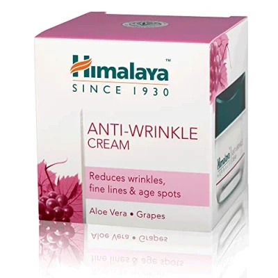 Imagen de Himalaya Herbals Anti Wrinkle Cream 50 g, Previene las arrugas, hidrata y energiza la crema facial Tratamiento natural para una piel hermosa saludable. (Anti Cream)