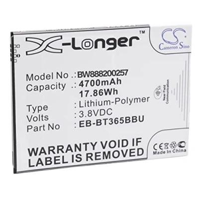 Imagen de vhbw 1x batería reemplaza Samsung EB BT365BBU, BT365BBC, BT365BBE, BT365BBUBUS, GH43 04317A para Tablet, Pad (4700 mAh, 3,8 V, Li Poli)
