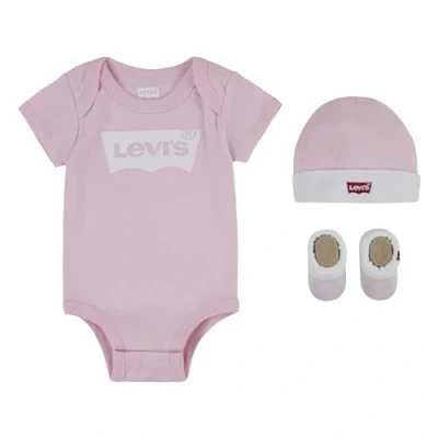 Imagen de Levi&#039;s Batwing Onesie HAT Bootie Unisex SET Regalos para bebés niños, Talla: NB 6m, Fairy tale